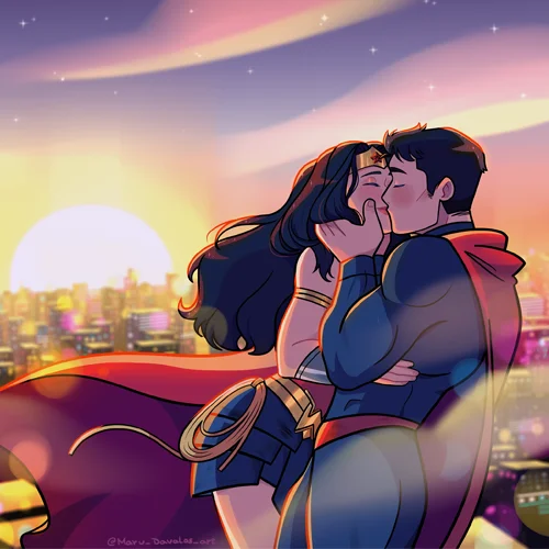 Wonder woman with superman
